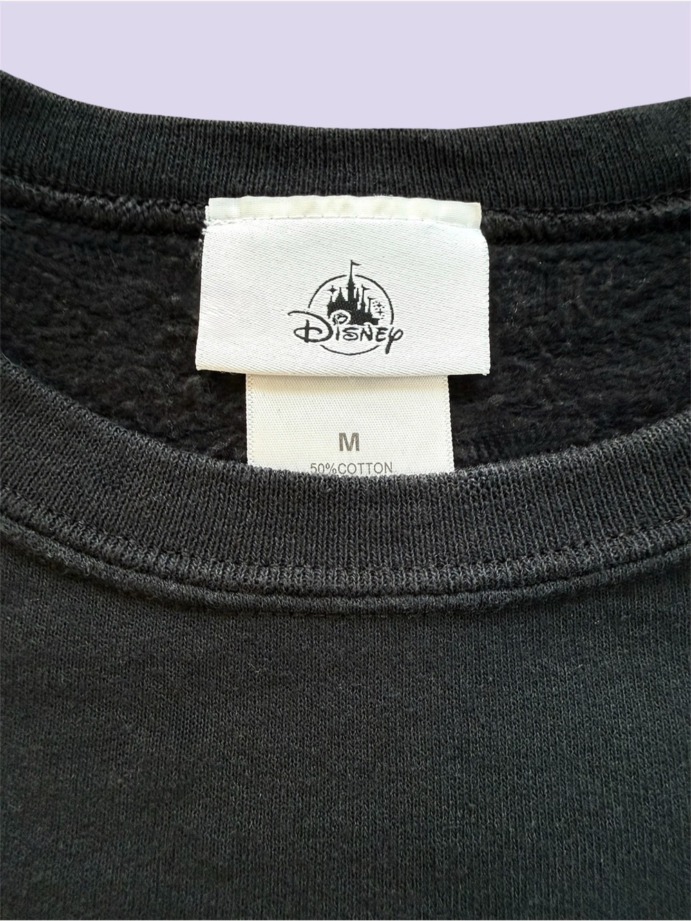Disneyland Halloween Crewneck Sweatshirt Mickey Mouse Adult Size Medium Black - Picture 7 of 9